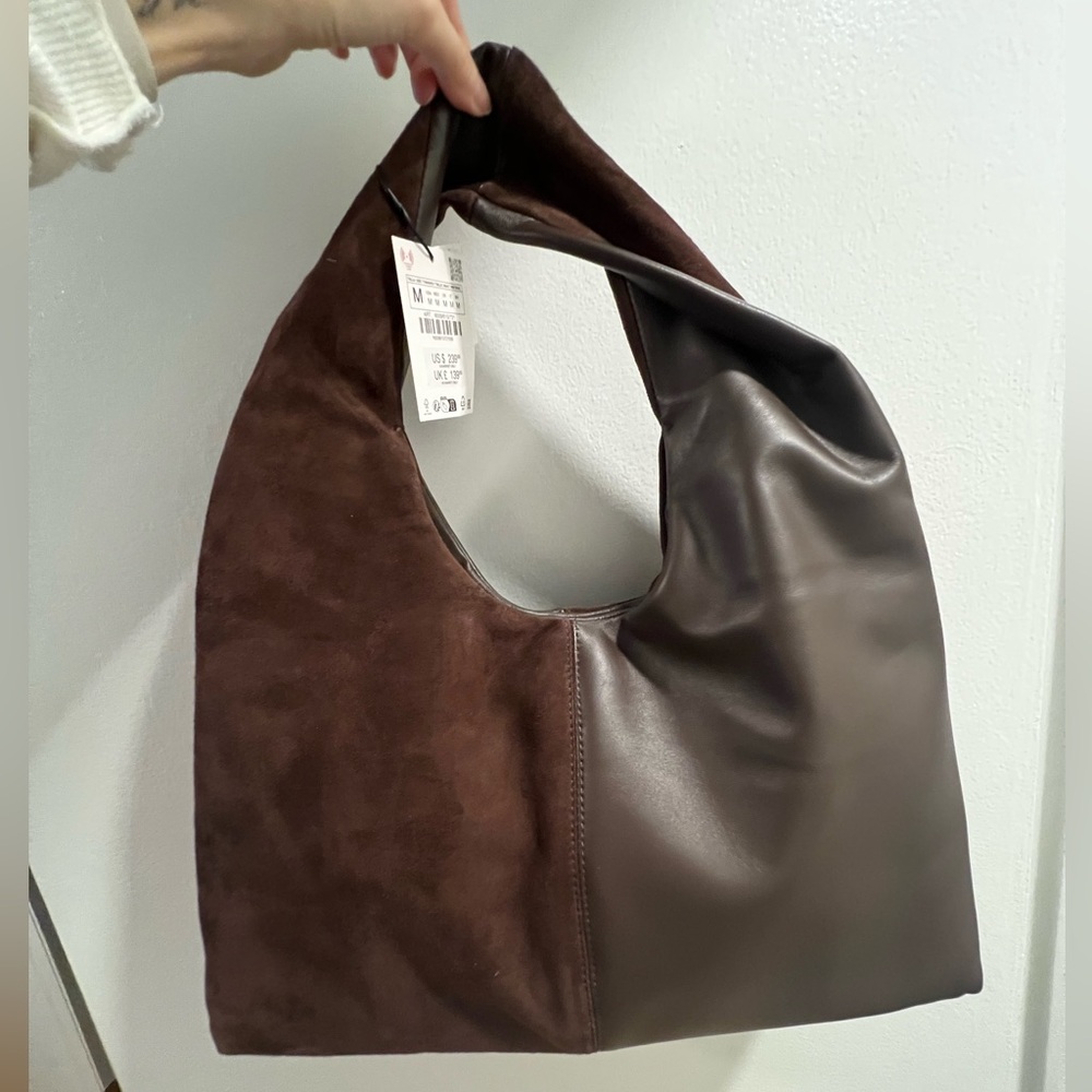 The VIRAL Sold-Out Zara Brown Hobo Bag - Brand NEW with tags